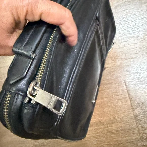 Vtg Coach Portfolio Black Leather - Picture 8 of 14